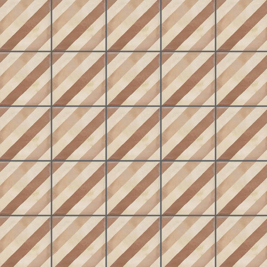 Carreaux de céramique Collection Terra Linea C, carrés 8 po x 8 po