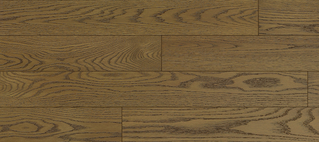 Plancher Preverco Bois d’ingénierie 5 1/8 po en Chêne rouge | Collection Flex 19 - Nuance Santa, fini fe satiné, 3/4 po d’épaisseur