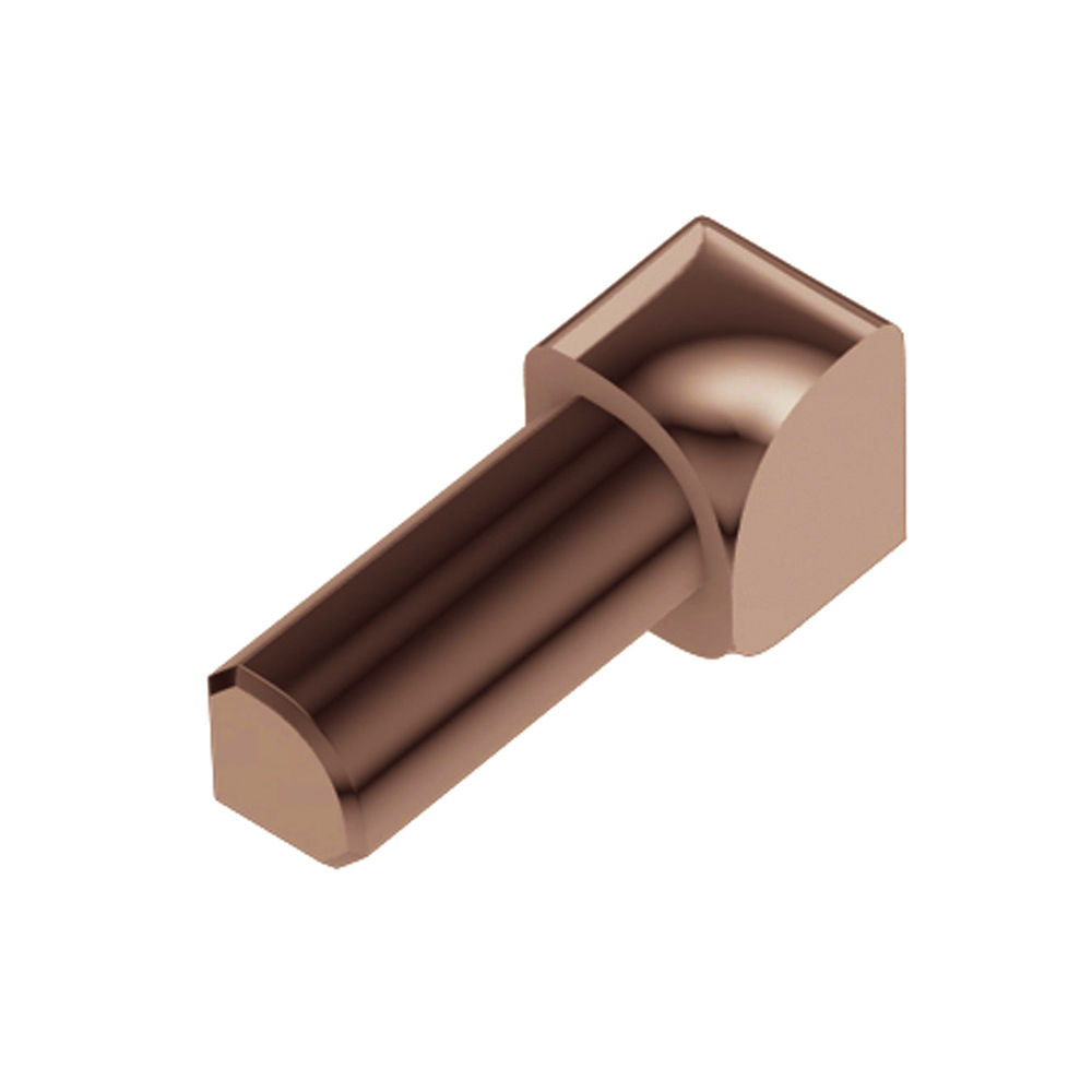 Schluter RONDEC Coin intérieur 90° - aluminium anodisé cuivre poli 1/4" (6 mm)