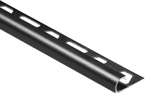 Schluter RONDEC Profilé de bordure rond aluminium noir mat 5/16" (8 mm) x 10'