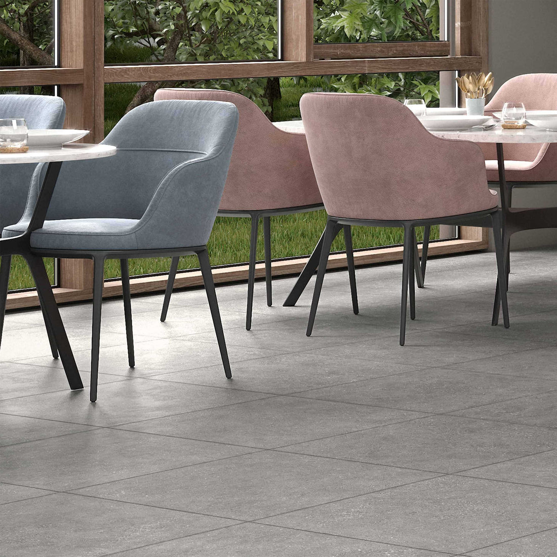 Carreaux de céramique | Collection Kalksten - 24 po x 24 po