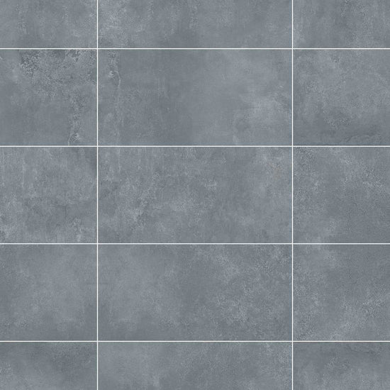 Carreaux de céramique Collection Social 12x24 po anthracite, rectangulaires grand format gris foncé