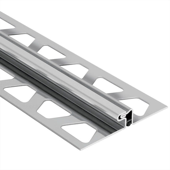 Schluter DILEX-EDP Profilé de joint de surface à zone de mouvement embouvetée - acier inoxydable (V2) 5/8" (16 mm) x 8' 2-1/2"