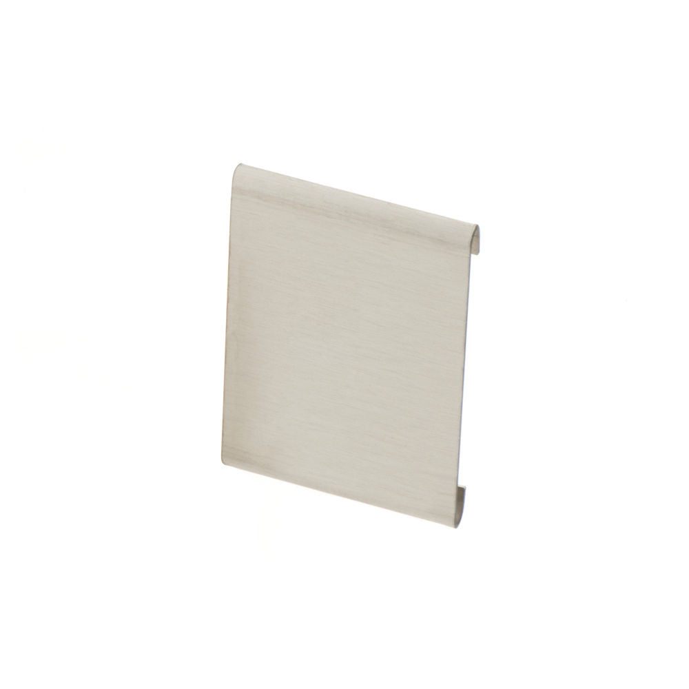 Schluter SCHIENE-STEP Raccordement comptoir/escalier - Acier inoxydable brossé (V2) 1/2" (12.5 mm) x 1-3/16" patte verticale