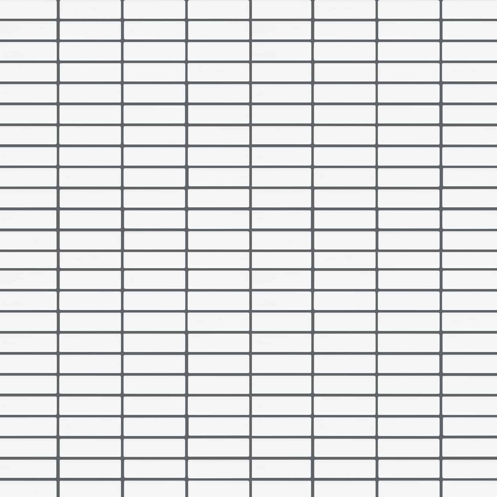 Carreaux de céramique Collection Vintage - Mosaïque 1 po x 3 po Bianco, tuiles rectangulaires blanches