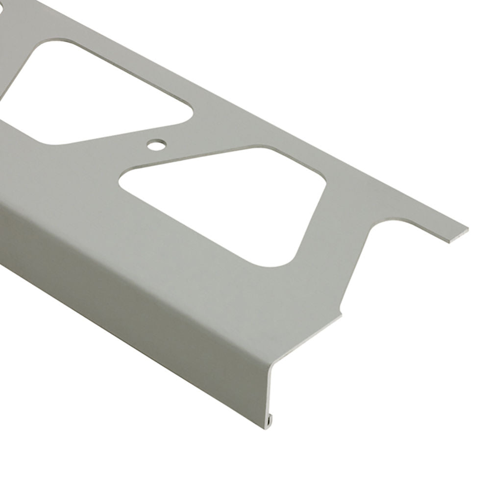 Schluter BARA-RW Profilé de bordure de balcon aluminium gris classique 3" (75 mm) x 8' 2-1/2"