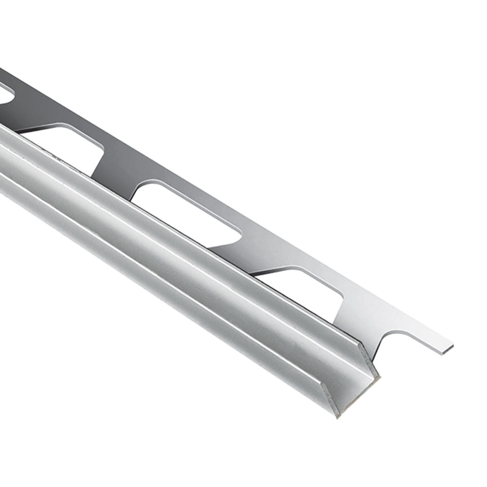Schluter DECO-SG Profilé décoratif de protection à rainure - aluminium anodisé chromé brillant 15/32" x 8' 2-1/2" x 3/8" (10 mm)