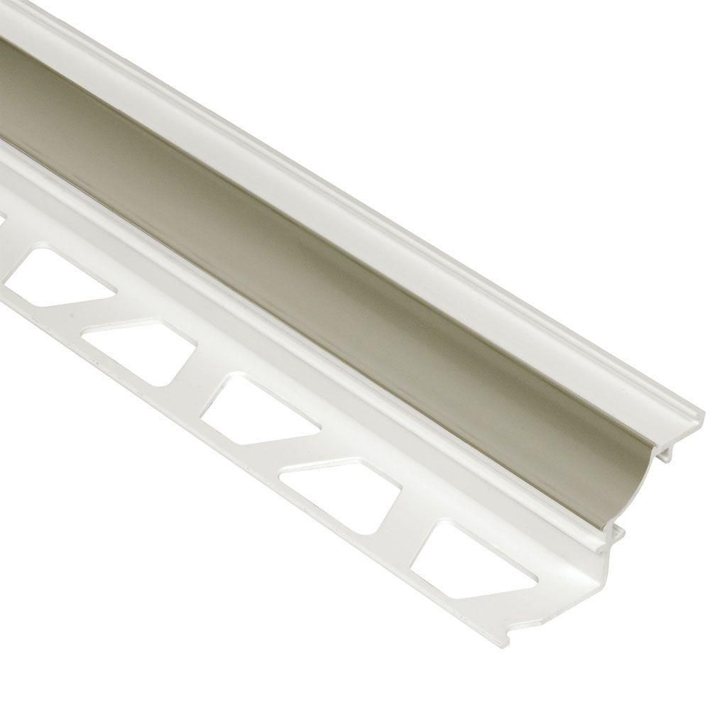Schluter DILEX-PHK Profilé à gorge avec un radius de 3/8" - plastique PVC gris 1/2" (12.5 mm) x 8' 2-1/2"