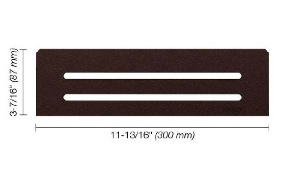 Schluter SHELF-N Étagère rectangulaire pour niche modèle Wave - aluminium bronze