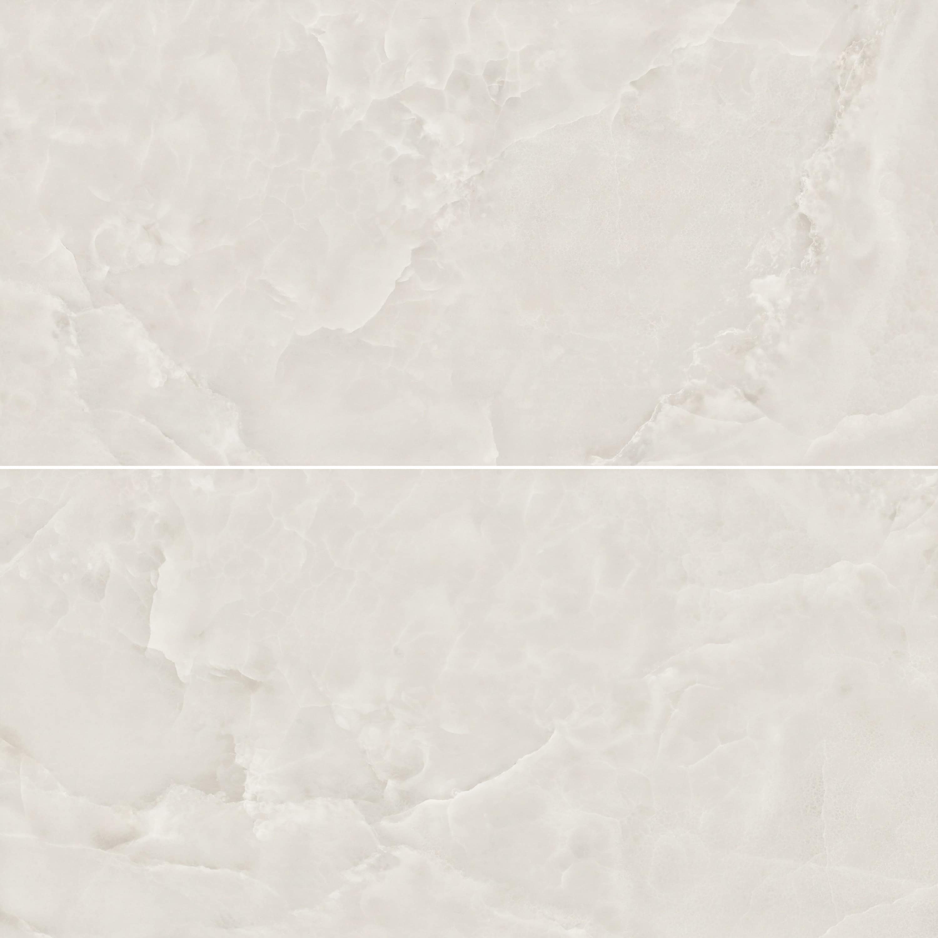 Carreaux de céramique Collection Serena 24 po x 48 po Avorio poli, grand format finition brillante