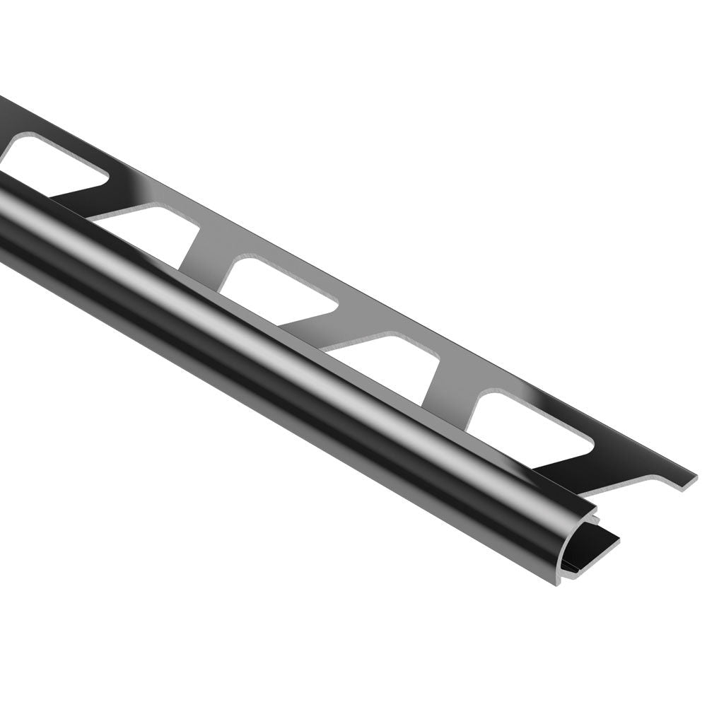 Schluter RONDEC Profilé de bordure rond - aluminium anodisé noir brillant 5/16" (8 mm) x 8' 2-1/2"