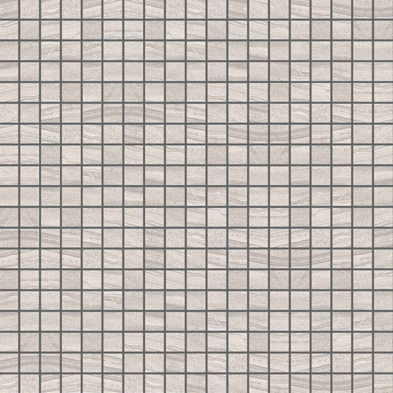 Carreaux de céramique Collection Paros 2 po x 2 po, gris pâle, finition mate