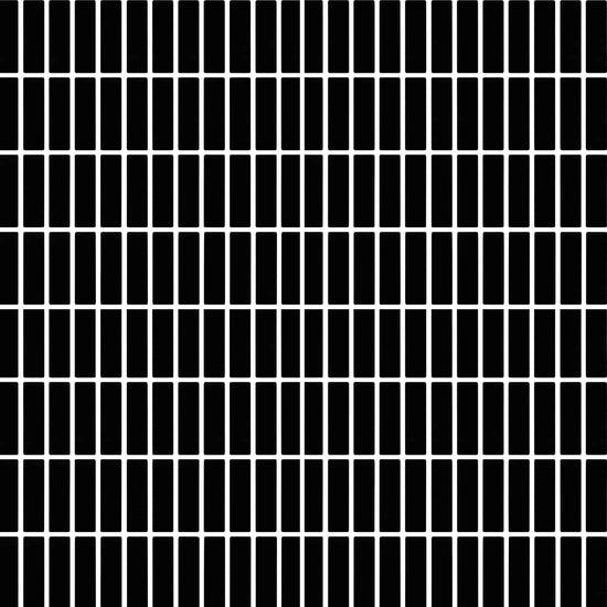 Carreaux de céramique Collection Vintage mosaïque 1 po x 3 po Nero noir profond motif brique