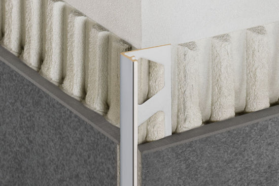 Schluter SCHIENE Profilé radius de bordure de mur/plancher - aluminium anodisé noir brillant 5/16" (8 mm) x 8' 2-1/2"