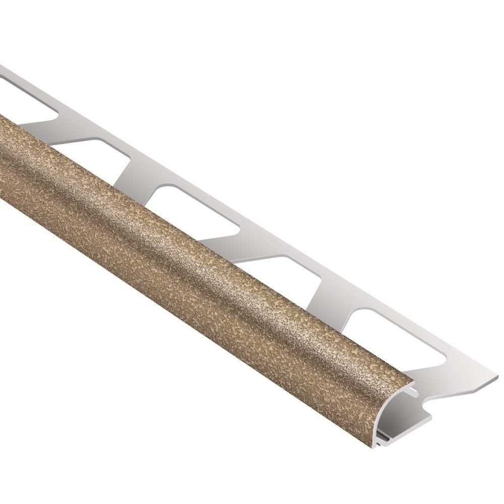 Schluter RONDEC Profilé de bordure rond - aluminium beige 1/2" (12.5 mm) x 8' 2-1/2"