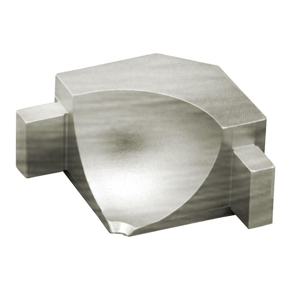 Schluter DILEX-AHKA Coin intérieur 90° avec un radius de 3/8" (10 mm) - aluminium anodisé nickel brossé