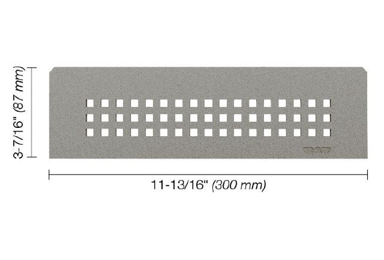 Schluter SHELF-N Étagère rectangulaire pour niche modèle Square - aluminium gris pierre