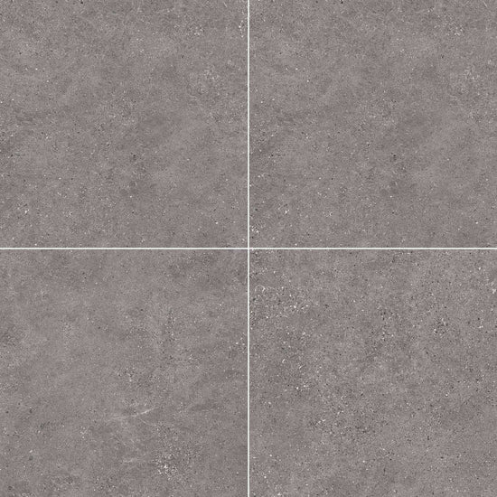 Carreaux de céramique Collection Kalksten 24 po x 24 po, couleur Fumée, finition mate