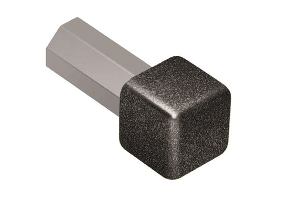 Schluter QUADEC Coin intérieur/extérieur 90° - aluminium anthracite clair 7/16" (11 mm)