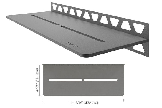 Schluter SHELF-W Étagère murale rectangulaire modèle Pure aluminium étain