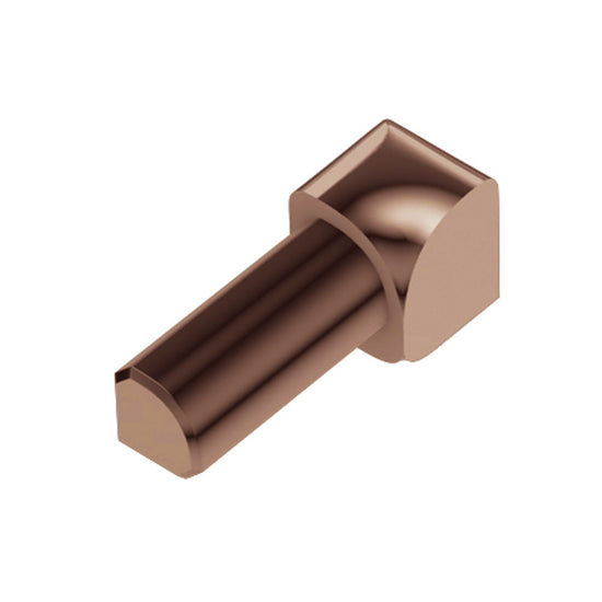 Schluter RONDEC Coin intérieur 90° - aluminium anodisé cuivre poli 1/2" (12.5 mm)