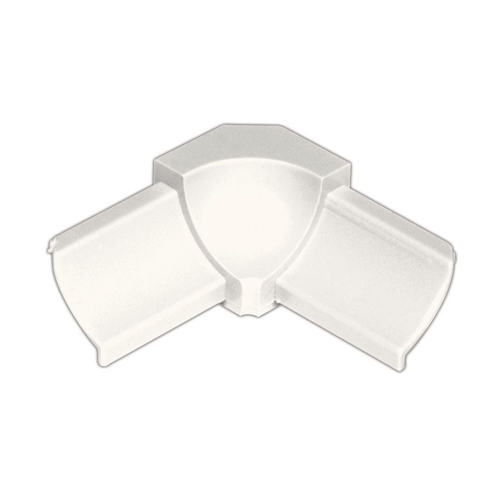 Schluter DILEX-PHK Inside Corner 90° avec un radius de 3/8" (10 mm) - plastique PVC blanc