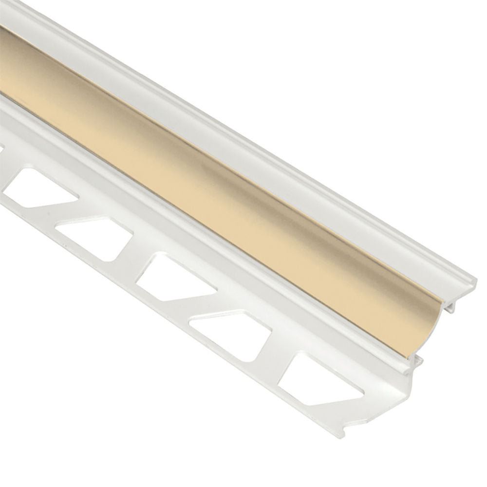 Schluter DILEX-PHK Profilé à gorge avec un radius de 3/8" (10 mm) - plastique PVC bahamas 3/8" x 8' 2-1/2"