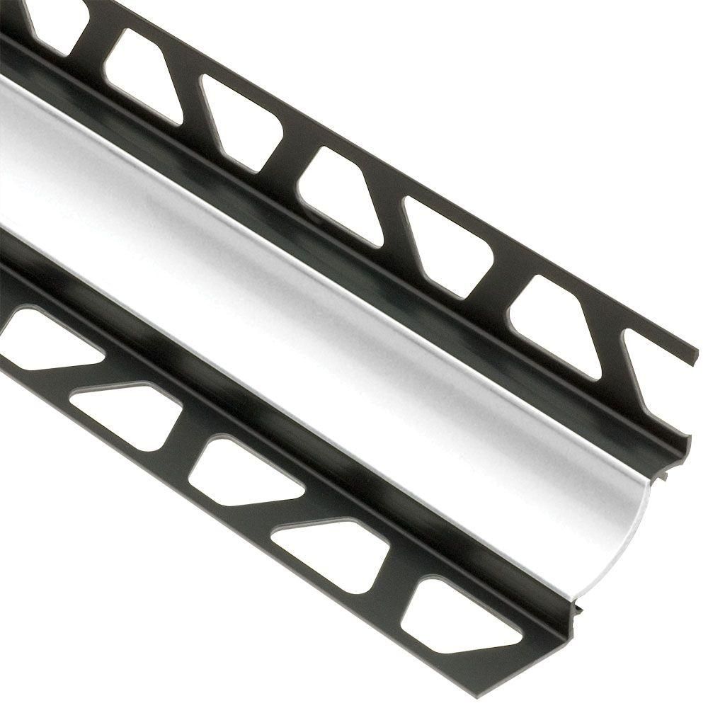 Schluter DILEX-HKW Profilé à gorge avec un radius de 11/16" - plastique PVC blanc éclatant 11/32" (9 mm) x 11/32" x 8' 2-1/2"