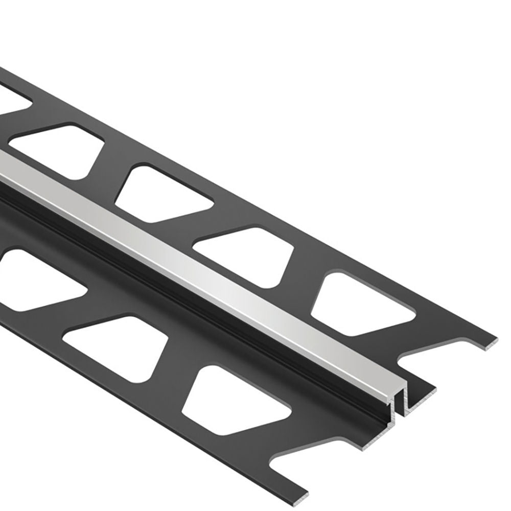 Schluter DILEX-BWS Profilé pour joint de surface avec zone de mouvement de 3/16" - plastique PVC gris classique 1/4" (6 mm) x 8' 2-1/2"