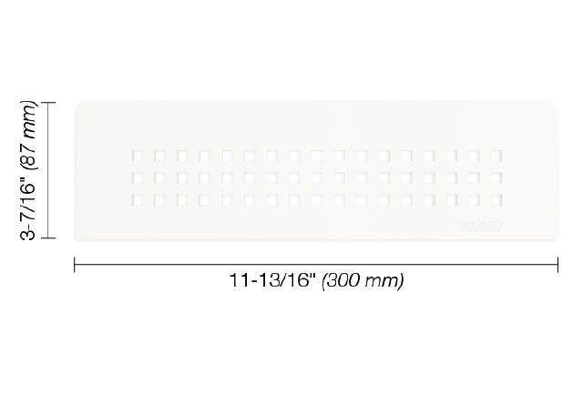Schluter SHELF-N Étagère rectangulaire pour niche modèle Square - aluminium blanc mat