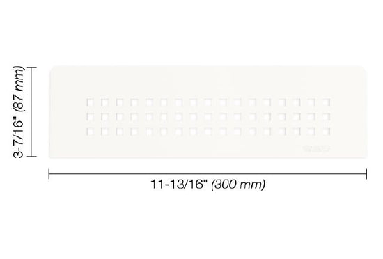 Schluter SHELF-N Étagère rectangulaire pour niche modèle Square - aluminium blanc mat