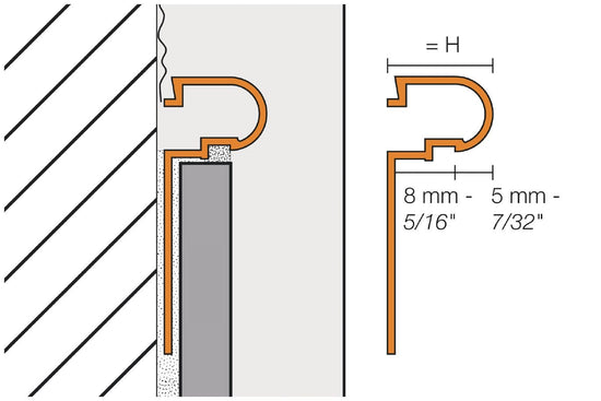 Schluter RONDEC-DB Coin extérieur 90° - aluminium anodisé mat 17/32" (14 mm)