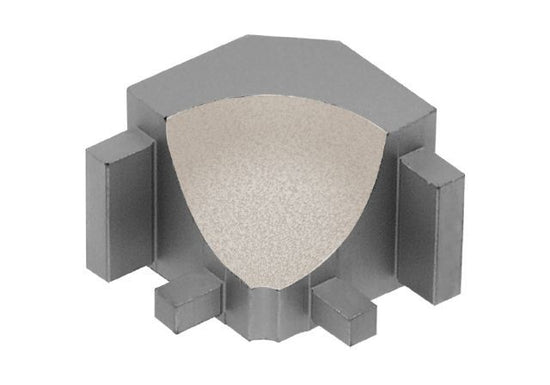 Schluter DILEX-AHK Coin intérieur 90° avec un radius de 3/8" (10 mm) - aluminium ivoire