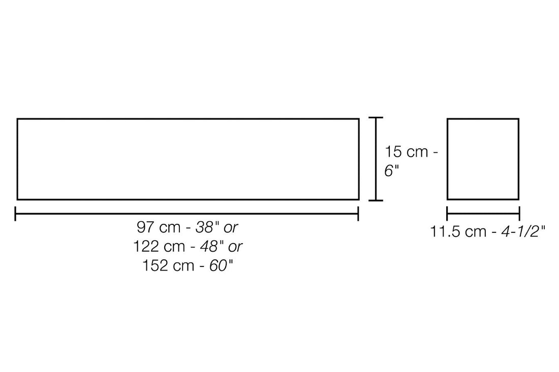 Schluter KERDI-BOARD-SC Seuil de douche préfabriqué 4-1/2" x 6" x 60"