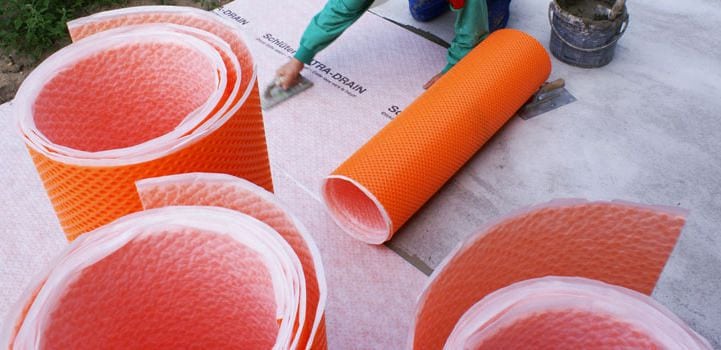 Schluter Membrane de drainage DITRA-DRAIN 3' 3" x 33' (108 pi²)