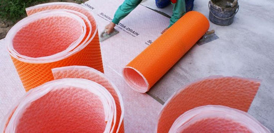 Schluter Membrane de drainage DITRA-DRAIN 3' 3" x 33' (108 pi²)