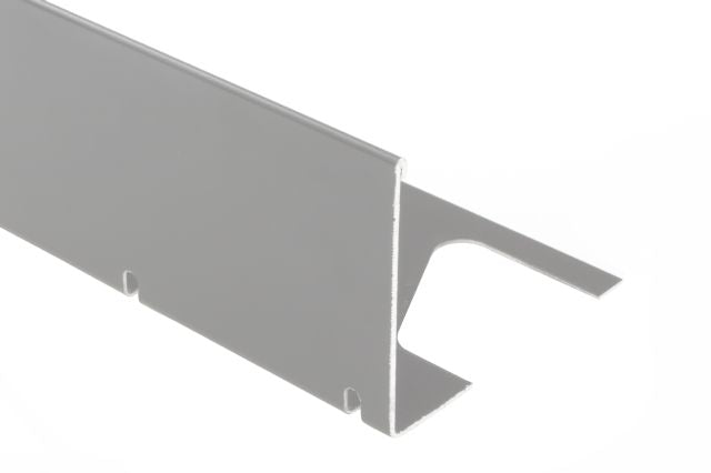 Schluter BARA-RWL Profilé radius de bordure de balcon aluminium gris classique 2-3/16" (55 mm) x 8' 2-1/2"