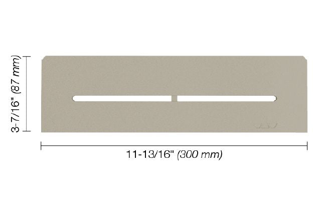 Schluter SHELF-N Étagère rectangulaire pour niche modèle Pure - aluminium grège