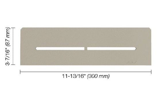 Schluter SHELF-N Étagère rectangulaire pour niche modèle Pure - aluminium grège