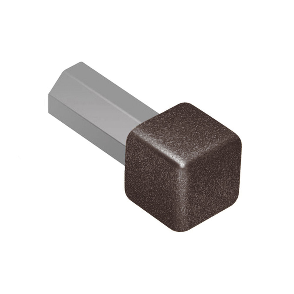 Schluter RONDEC Coin intérieur 90° - aluminium anthracite foncé 3/8" (10 mm)