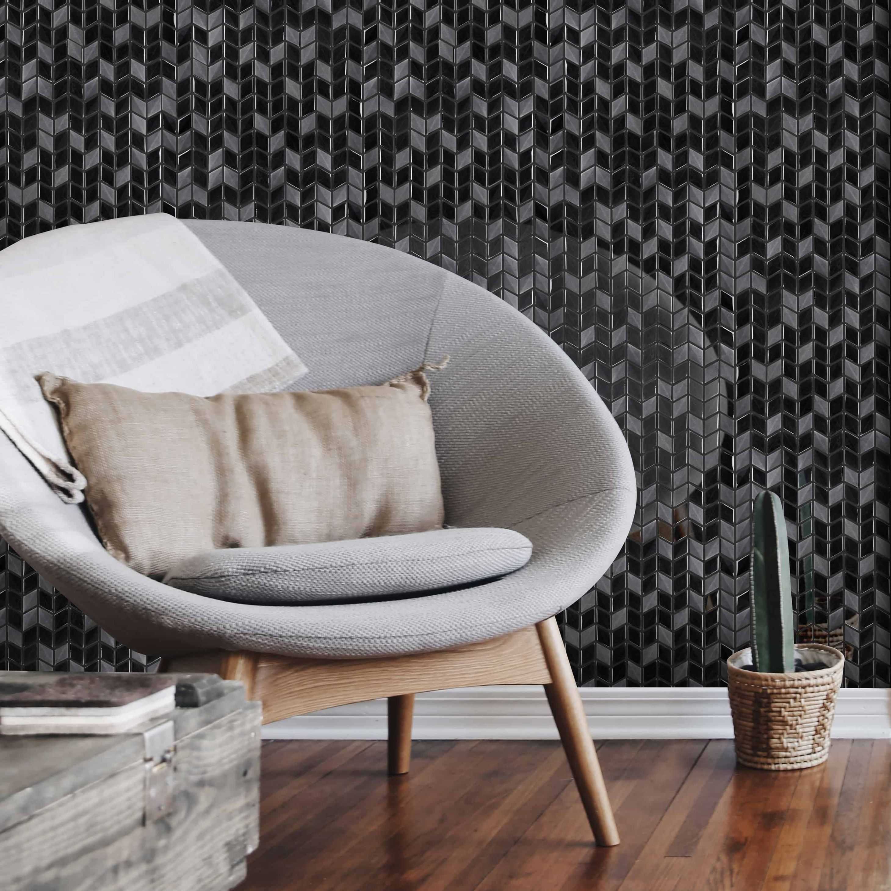 Carreaux de céramique | Collection Tulip - Mosaïque - 1 po x 2 po