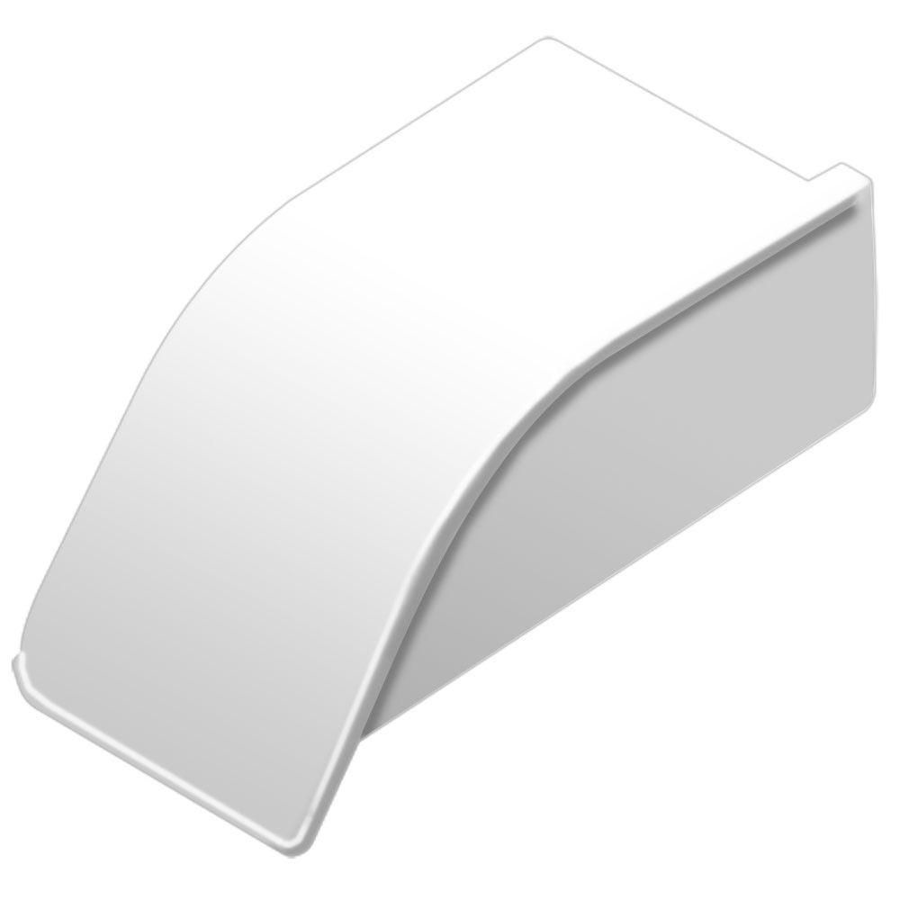 Schluter DILEX-AS Cap de fermeture droit - plastique PVC blanc éclatant
