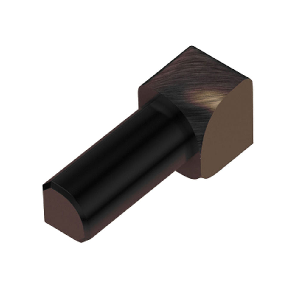 Schluter RONDEC Coin intérieur 90° - aluminium anodisé bronze antique brossé 1/4" (6 mm)