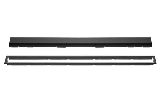 Schluter KERDI-LINE Drain linéaire encastré avec design de grille Solid acier inoxydable (V4) noir mat 3/4" x 23-5/8"
