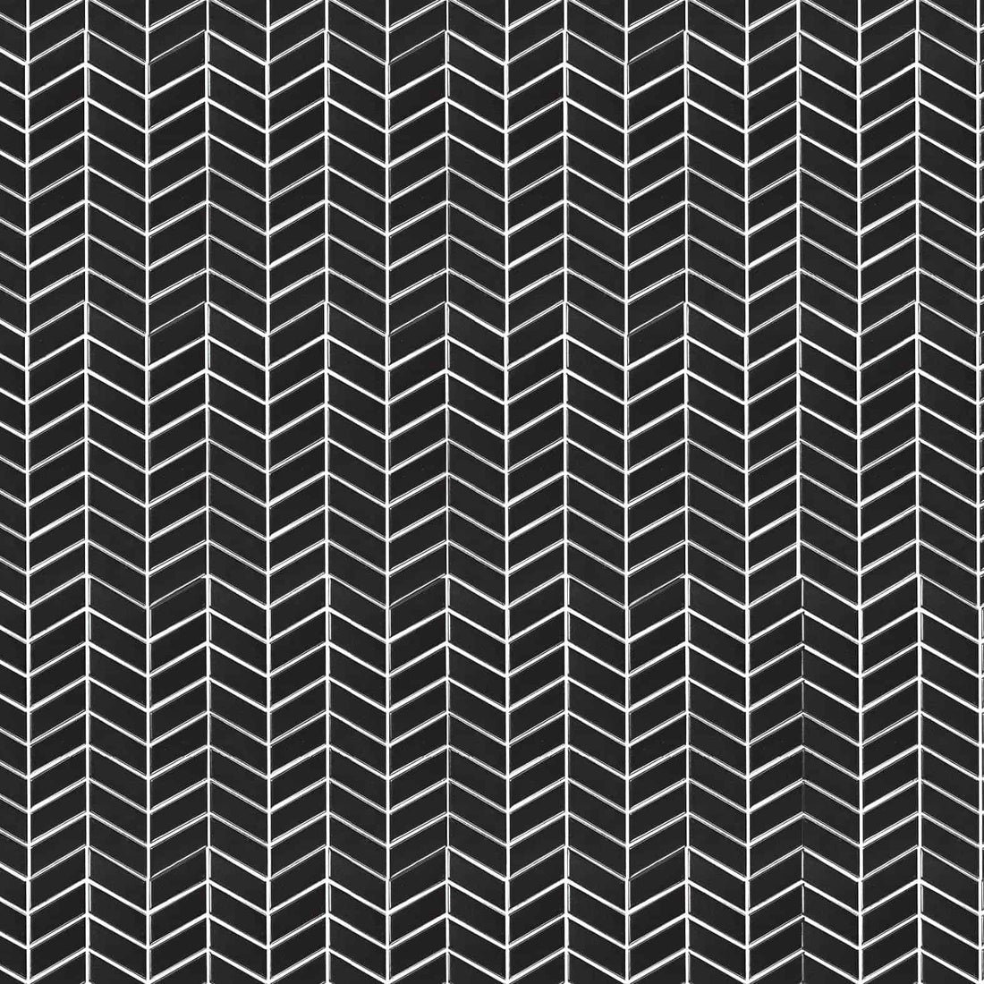 Carreaux de céramique Collection Horizon mosaïque 1 po x 2 po Nero noir