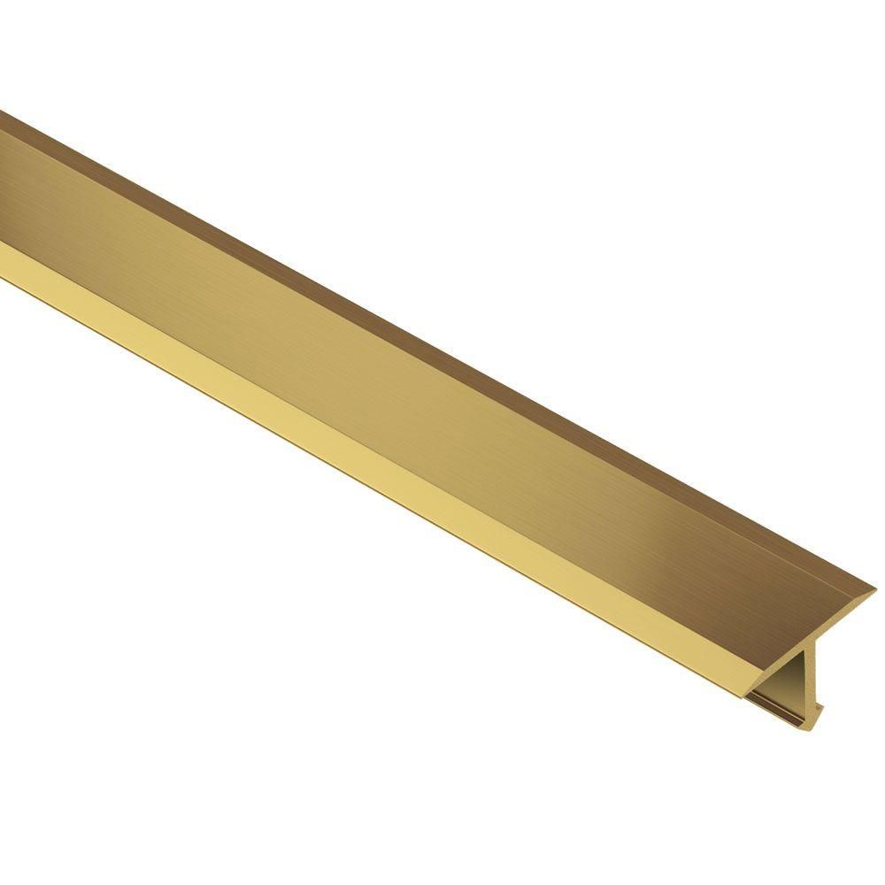 Schluter RENO-T Laiton massif 17/32" (14 mm) x 8' 2-1/2" Tuiles en forme de T en métal Garniture Bordure T9 / 14M