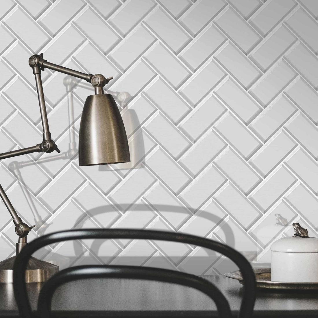 Carreaux de céramique | Collection Crystal - 2 po x 4 po Herringbone