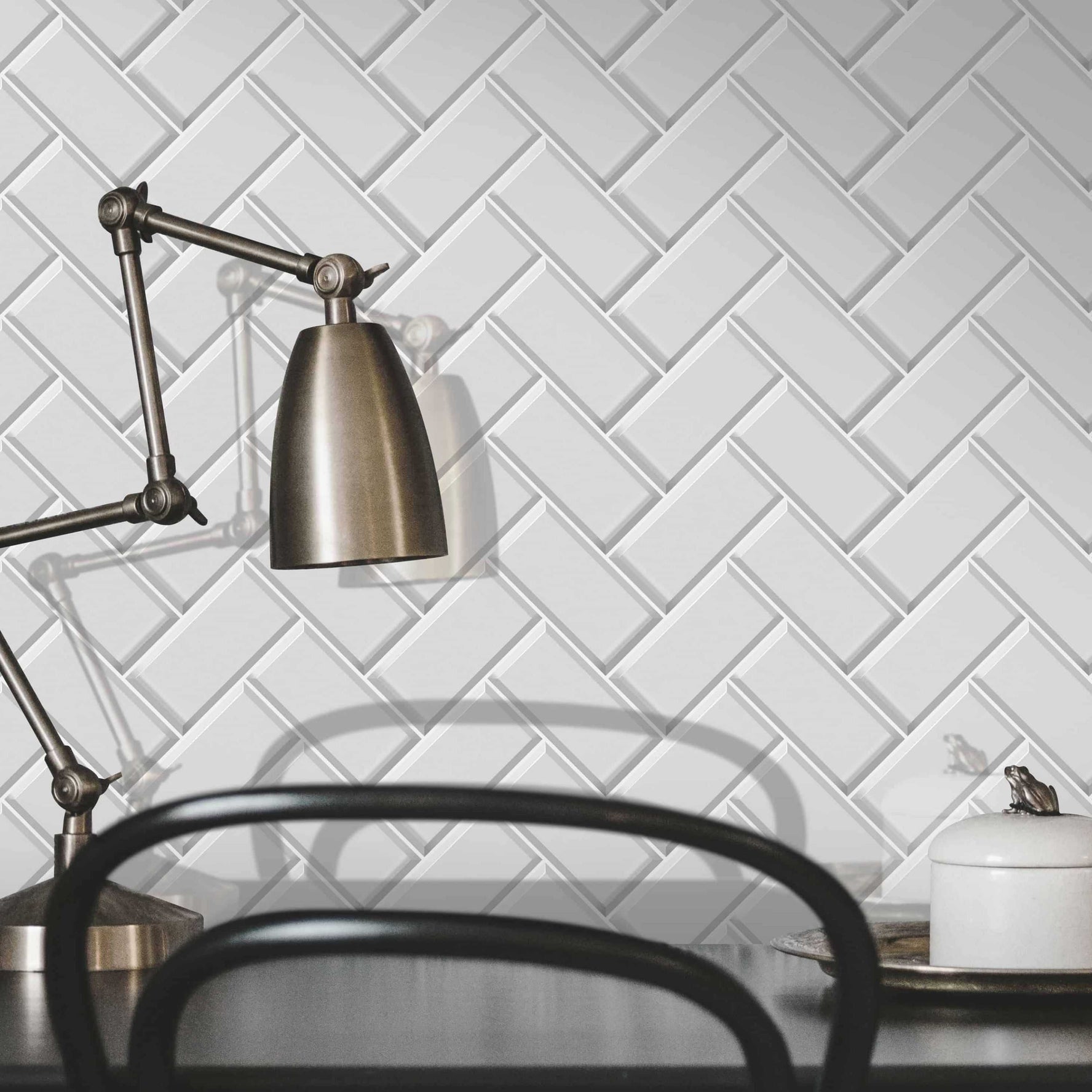 Carreaux de céramique | Collection Crystal - 2 po x 4 po Herringbone