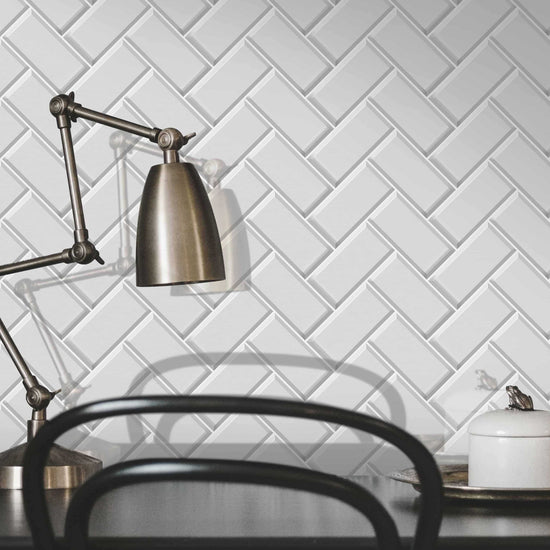 Carreaux de céramique | Collection Crystal - 2 po x 4 po Herringbone