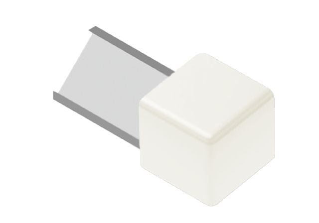 Schluter QUADEC Coin extérieur 90° Aluminium Blanc 5/16" (8 mm)